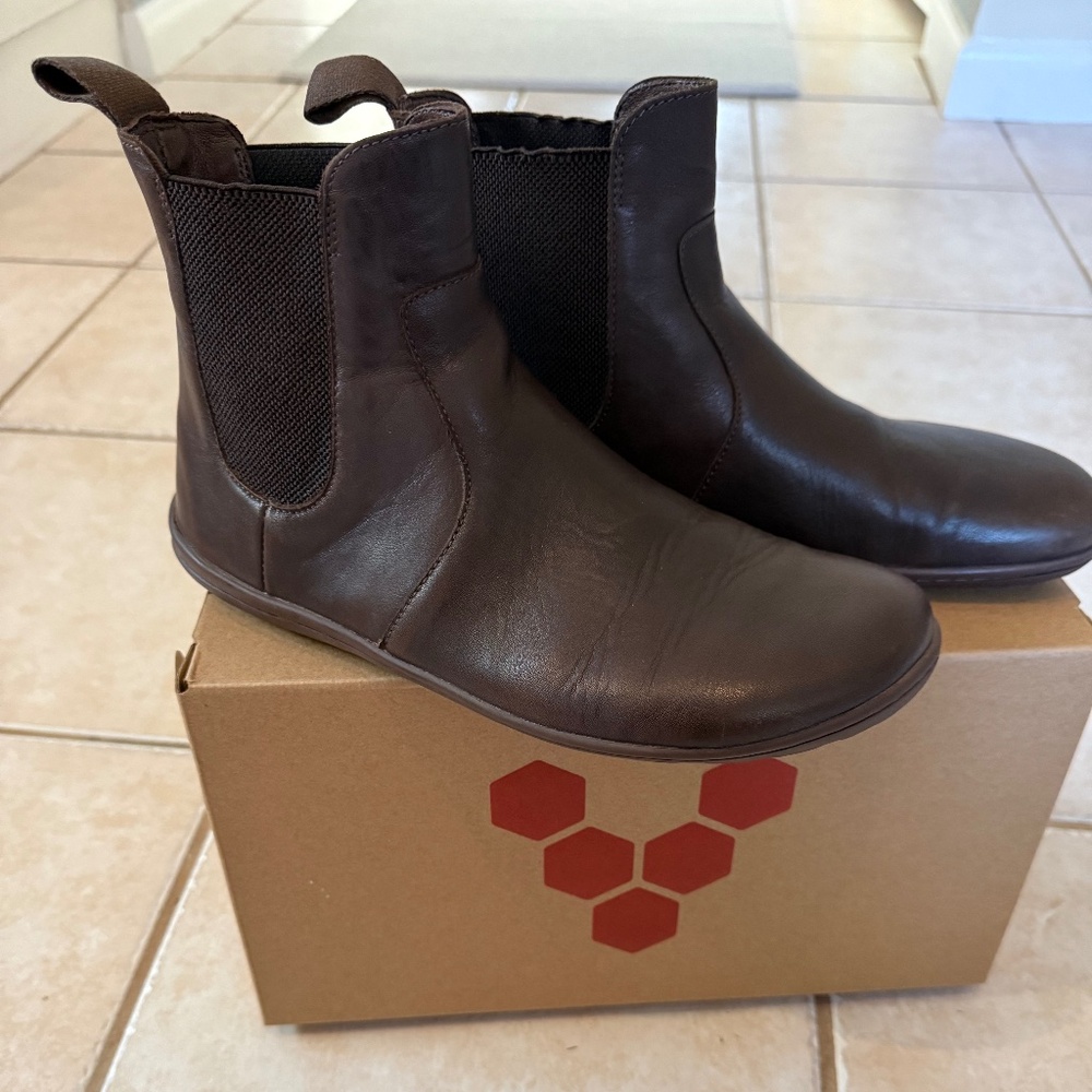 Women’s Vivobarefoot Fulham Brown Boots Suze 39